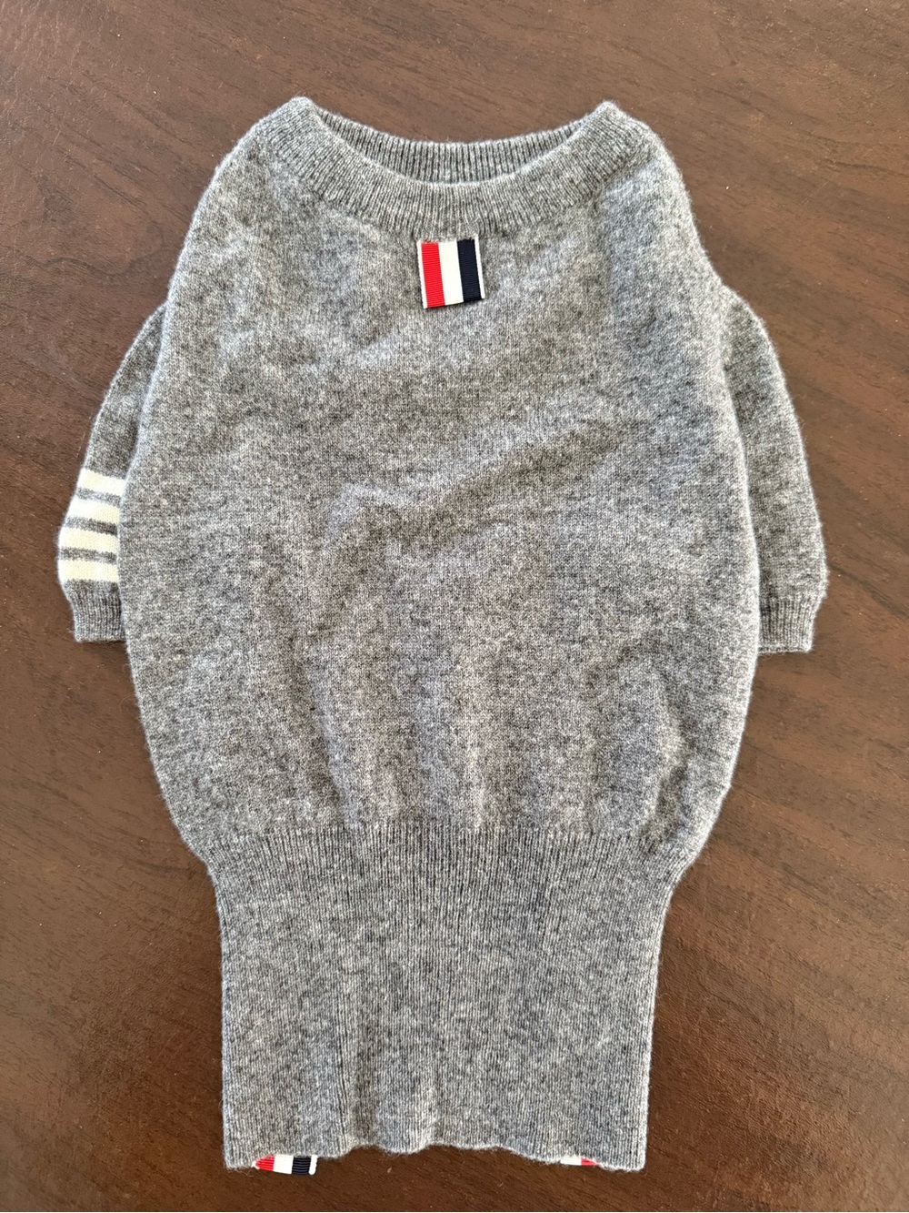 Thom Browne Hector Browne Canine Crewneck Pullover in Jersey Stitch Cashmere Med